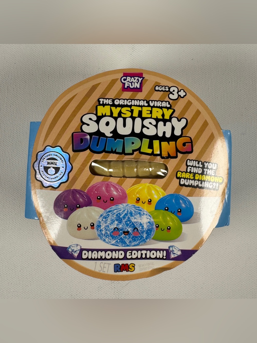 Authentic RMS Crazy Fun Mystery Squishy Dumpling -  Diamond Edition